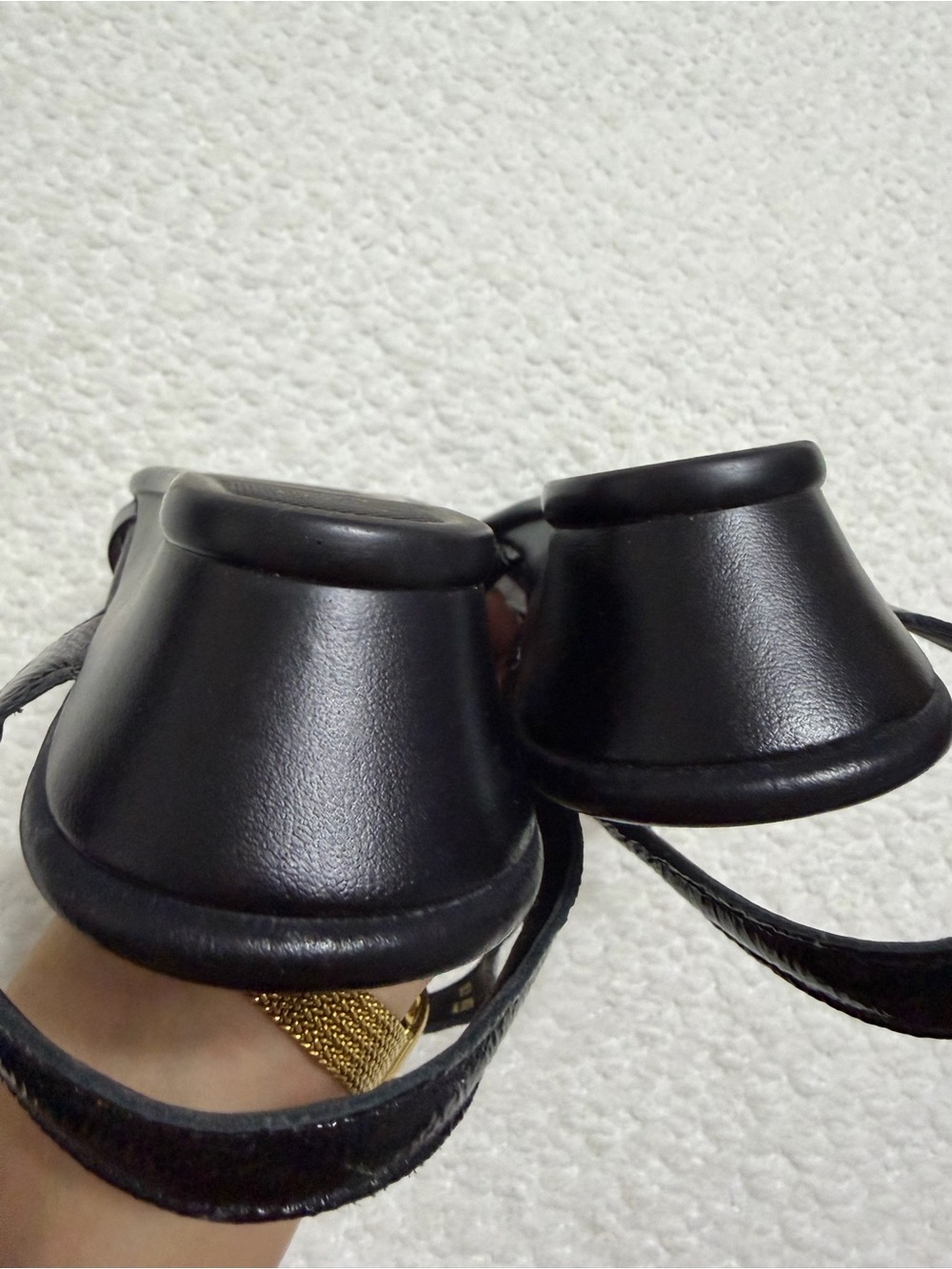 SAS Strippy Strap Wedge Sandal Black Patent Leather Strappy Women’s Size 7.5 M - Picture 8 of 10